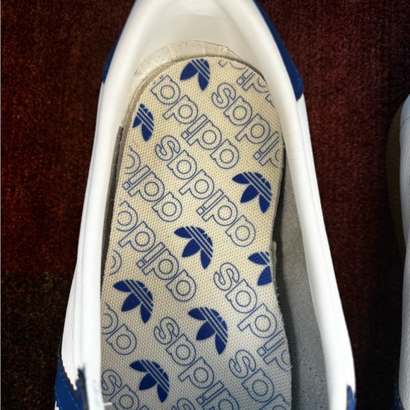 adidas Originals London White and Blue Sneakers - Picture 4 of 6